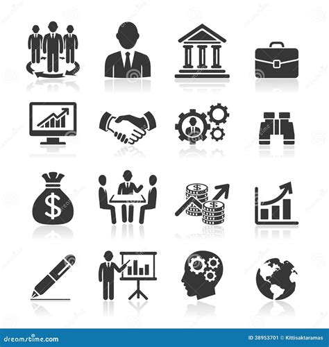 Business Icons, Management And Human Resources. Stock Vector - Image: 38953701