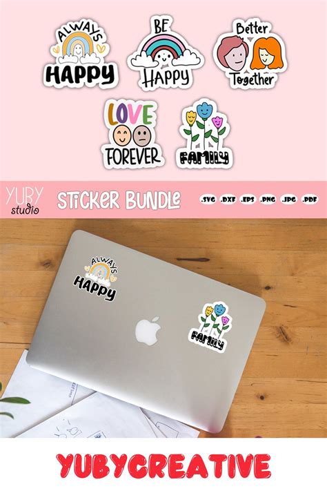 Quote Printable Stickers for laptop | Sticker Bundle