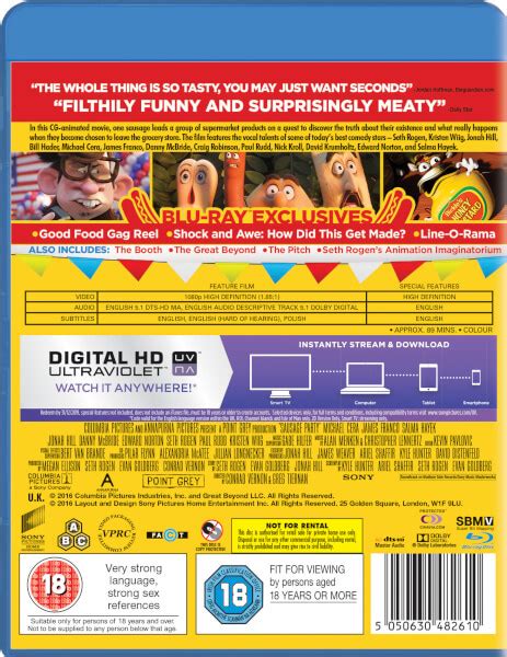 Sausage Party Blu-ray | Zavvi Australia