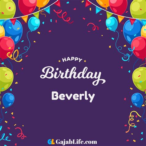 Beverly Happy Birthday Wishes Images With Name