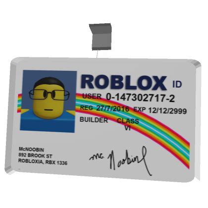 Fake McNoobin ID [3.0] | Roblox Item - Rolimon's