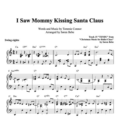 I Saw Mommy Kissing Santa Claus | Piano Sheet Music (PDF)