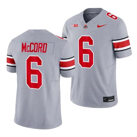 Mens Ohio State Buckeyes #6 Kyle McCord 2023 Alternate Gary Limited ...