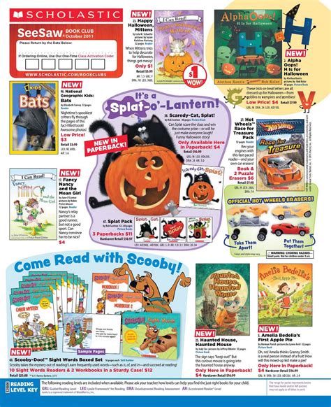 Scholastic Book Club Flyer | Haunted October