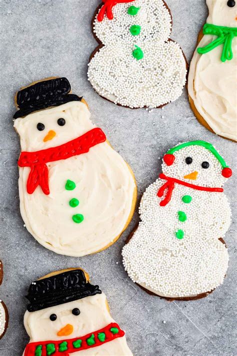 Snowman Cookies - Crazy for Crust