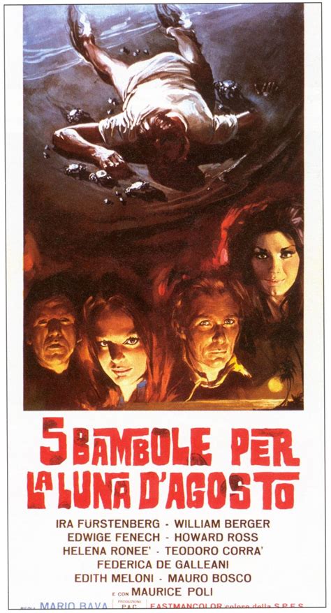 5 Dolls For An August Moon - Mario Bava (1970) | Horror movie posters ...