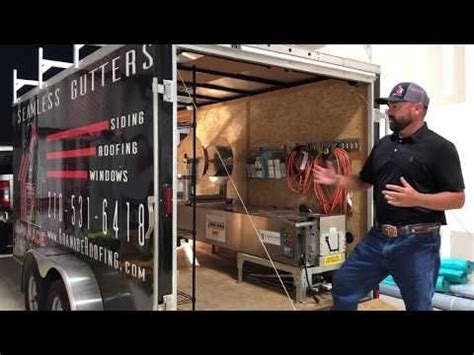 How to Setup a Trailer for Gutter Business - YouTube | Seamless gutters, Gutter, Gutters