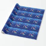 Smiling Shark Christmas Gift Wrap | Zazzle