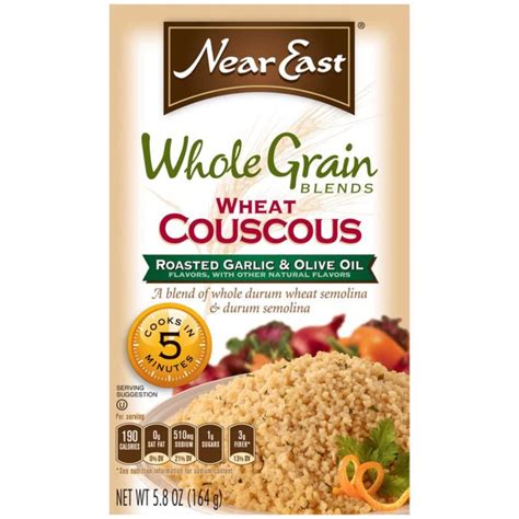 Whole Grain Roasted Garlic & Olive Oil Wheat Couscous from Near East | Nurtrition & Price