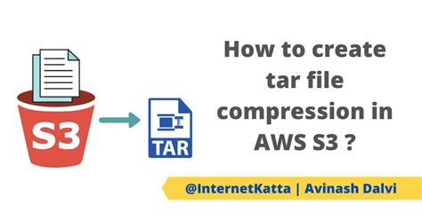 How to create tar file compression in AWS S3