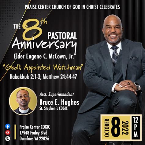 8th Pastoral Anniversary - Praise Center Church Of God In Christ