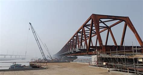 Bangabandhu railway bridge over Jamuna visible now, on track to be opened by end of 2024