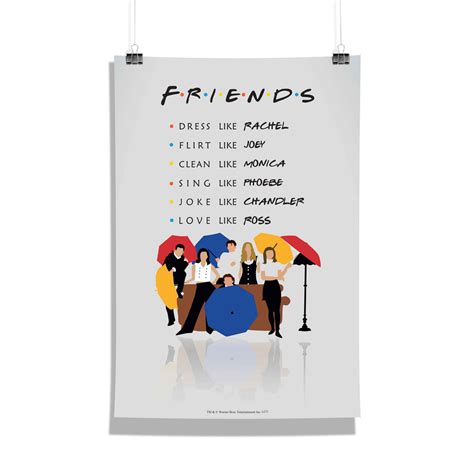 Friends poster of Umbrella 12x18 – Epic Stuff