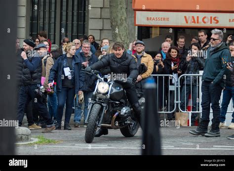 Tom Cruise filming 'Mission: Impossible 6' in Paris Featuring: Tom ...