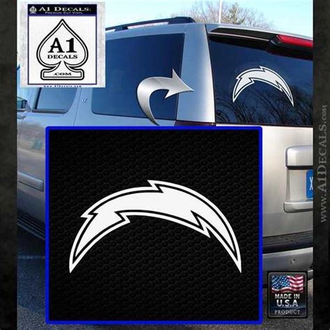 San Diego Chargers NFL Bolt Decal Sticker » A1 Decals