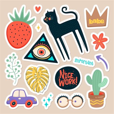 Printable stickers Vectors & Illustrations for Free Download | Freepik