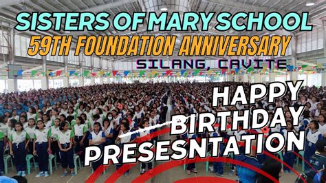 Sisters of Mary School Happy Birthday Presentation | 59th Foundation ...