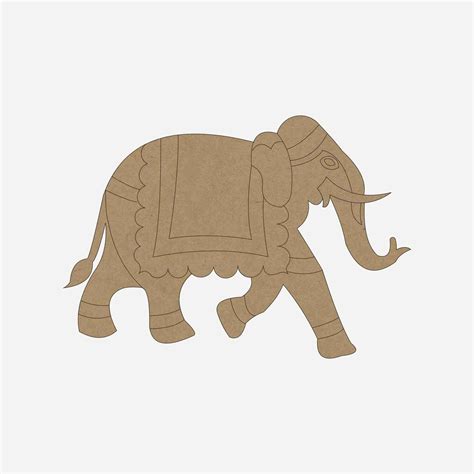 Elephant Design MDF Cut Out | The Point Blank