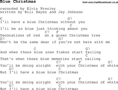 Christmas Songs and Carols, lyrics with chords for guitar banjo for Blue Christmas | Christmas ...