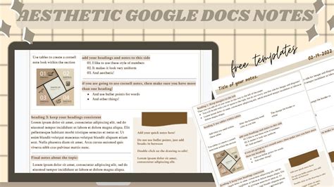 Aesthetic Google Docs Templates For Notes - Get What You Need For Free