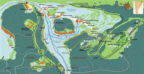 Mapas de Puerto Iguazu - Argentina | MapasBlog