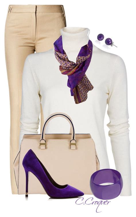 "Minimal With Purple Shoes" by ccroquer liked on Polyvore featuring ...