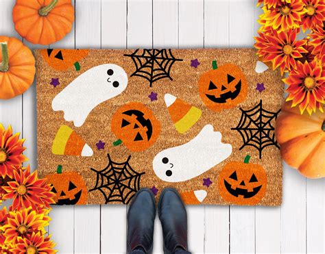 Halloween Door Mat Halloween Decor Halloween Welcome Mat - Etsy