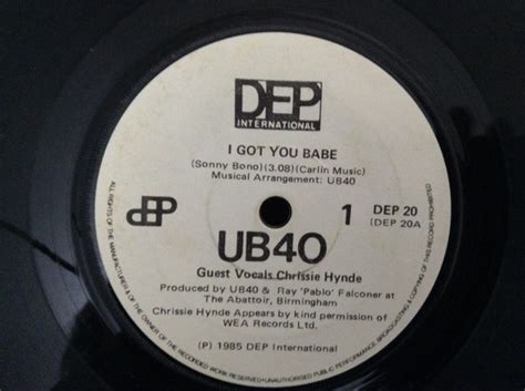 UB40 – I Got You Babe (1985, Vinyl) - Discogs