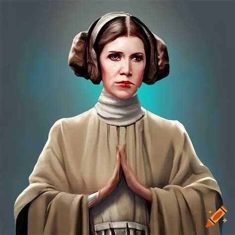 Image of leia organa from star wars on Craiyon