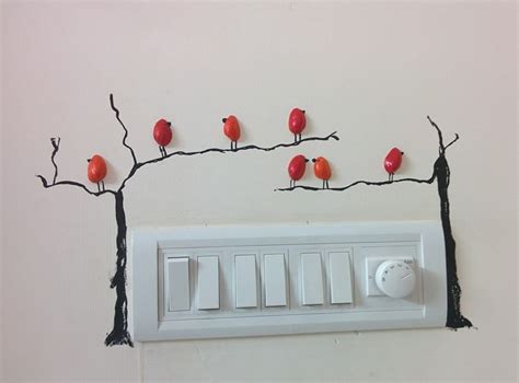 electric board decoration | Diy wall decals, Creative wall art, Diy wall painting