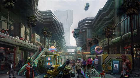 'Cyberpunk 2077' Video Game ('Night City' Concept Art) 8K wallpaper ...