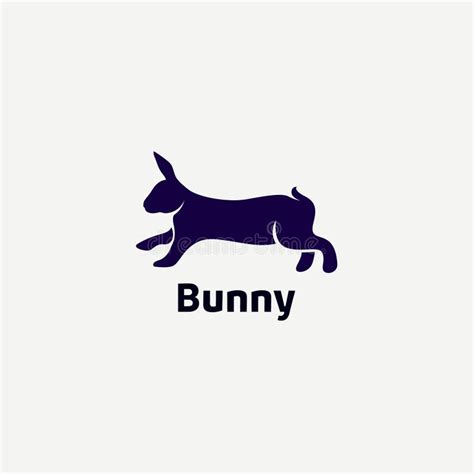 Bunny Logo Design Template stock vector. Illustration of element - 211855167