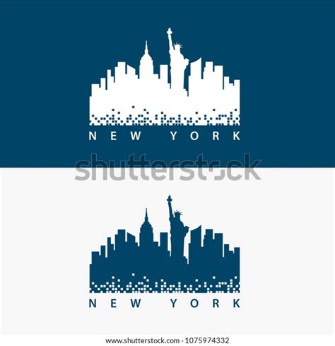 New York City Skyline Logo Vector Stock Vector (Royalty Free ...