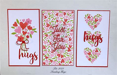 Sending Hugs: Some Stencilled Valentine Cards!