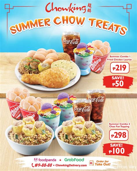 Chowking – Summer Chow Treats Combo | Manila On Sale