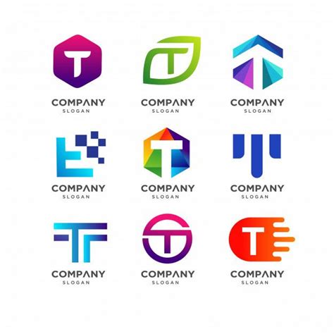 Premium Vector | Letter T Logo Design Template | Logotipo letras ...