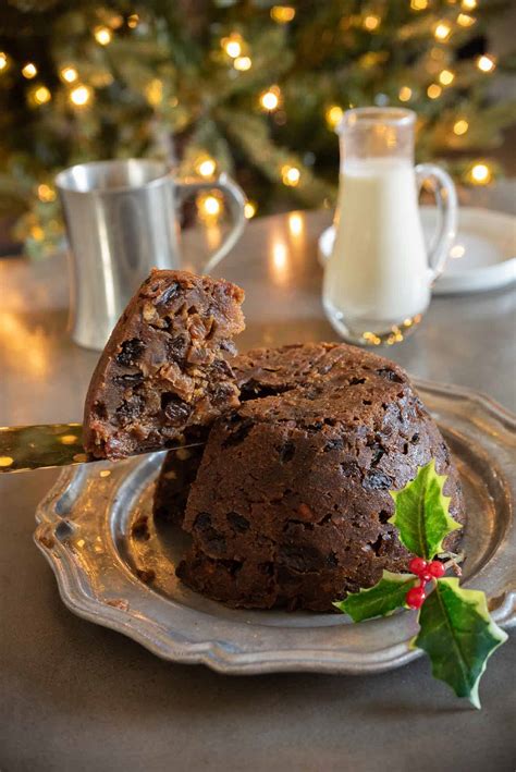 British Christmas Pudding with Brandy Sauce - Culinary Ginger