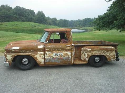 Find used 1966 CHEVROLET C10 PATINA PAINT SHOP TRUCK BARN FIND ON AIR ...