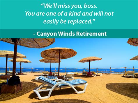 68 Retirement Wishes For A Boss - Canyon Winds Retirement