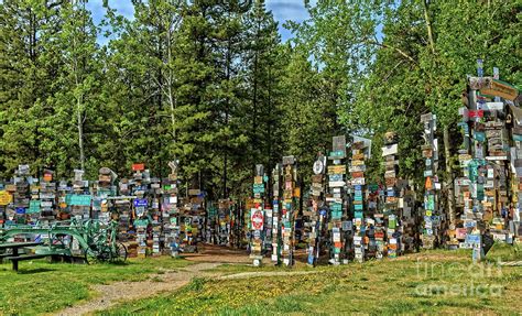 Watson Lake Sign Post Forest Photograph by Robert Bales - Pixels