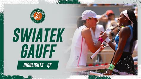 Iga Swiatek vs Coco Gauff - Quarterfinals Highlights I Roland-Garros ...