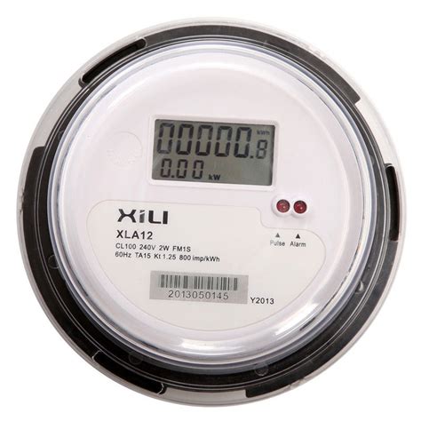 ANSI Round Socket Type Single Phase KWH Meter , Electronic Digital ...