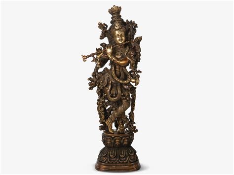 Krishna Brass Statue For Home - Tesor