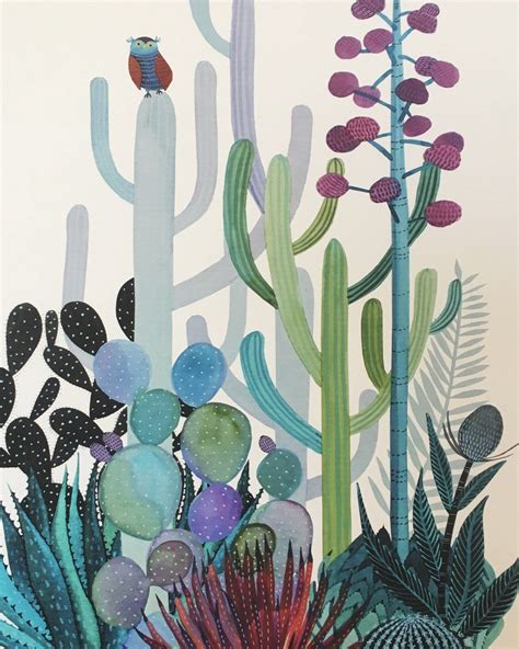 Saguaros - Etsy España | Cactus art, Wall painting, Mural art