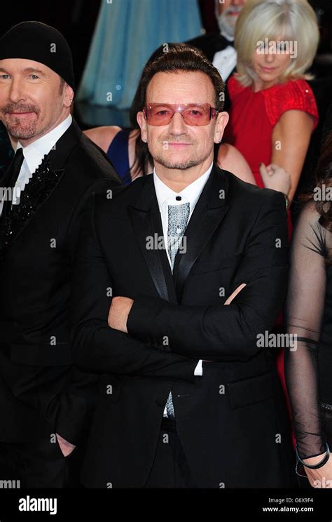 The Edge and Bono arriving at the 86th Academy Awards held at the Dolby ...