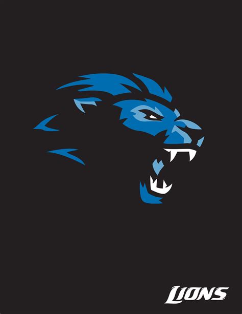 Lions logo Design I did for fun : r/detroitlions