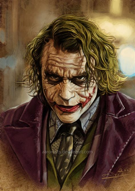 The Joker Heath Ledger Painting at PaintingValley.com | Explore ...