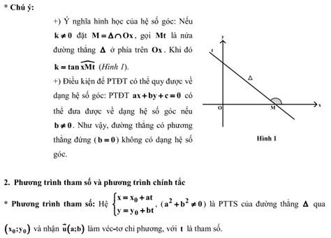 Các dạng phương trình đường thẳng (hay và chi tiết) | Blog Hồng