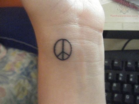 36 Attractive Peace Wrist Tattoos