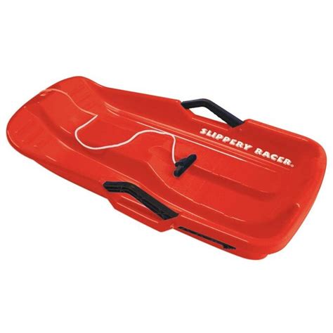 Slippery Racer 1-Person Red Plastic Snow Sled in the Snow Sleds department at Lowes.com